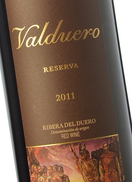 Valduero reserva etiqueta