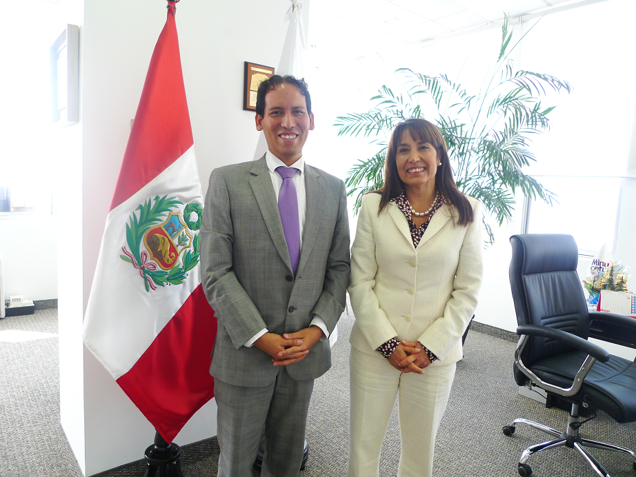 Con la Ministra Magali Silva, impulsora del emprendimiento e Innovación en el Perú.