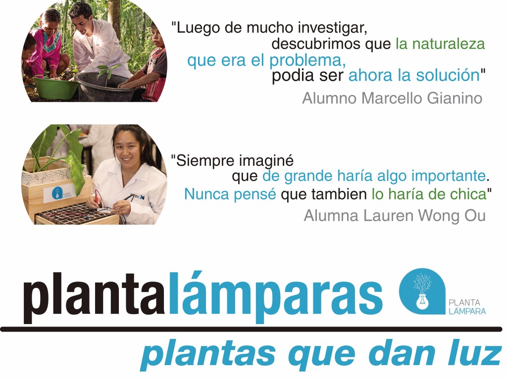 Fuente: Fotos y citas tomadas desde UTEC https://www.utec.edu.pe/ingenio-en-accion/plantalamparas-plantas-que-dan-luz