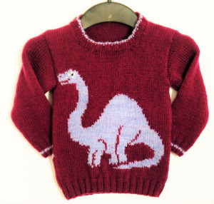 Suéter de dinosaurios