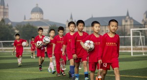 El fútbol ha llegado a todas las escuelas de China. 